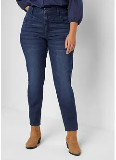 Skinny jeans med hög midja, cropped, bonprix
