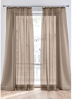 Gardiner av lätt voile (2-pack), bonprix