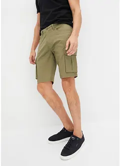 Stretchiga bermudashorts i cargostil, normal passform, bonprix