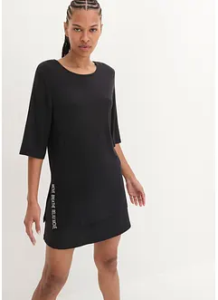 Lång funktionstopp med slits i snabbtorkande material, bonprix