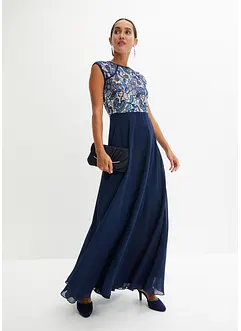 Maxiklänning med spets, bonprix