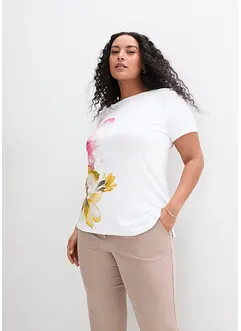 Kortärmad topp i viskos, bonprix