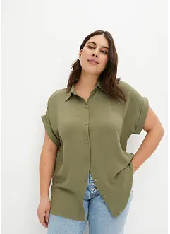 Blus i återvunnen polyester, bonprix