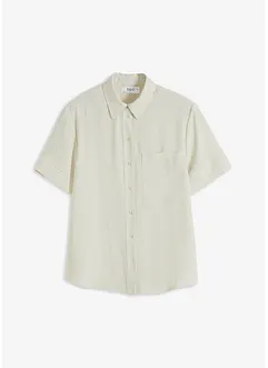 Blus med bröstficka och halvlånga ärmar, bonprix