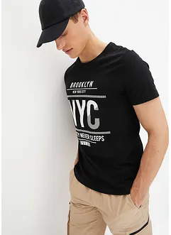 T-shirt i ekologisk bomull, Slim Fit, bonprix