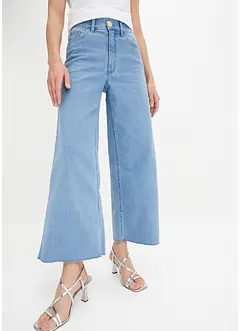 Wide Leg Jeans, High Waist, cropped, bonprix