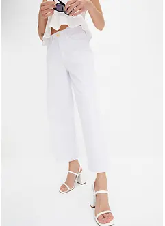 Wide Leg Jeans, High Waist, cropped, bonprix