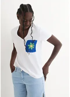 T-shirt med broderi, bonprix