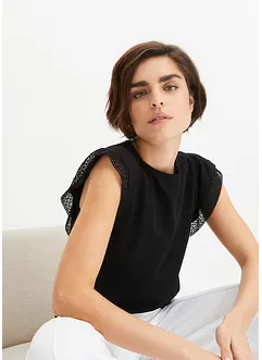 Topp med spets, bonprix