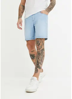 Långa jeansshorts i dra-på-modell, regular fit, John Baner JEANSWEAR