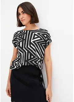 Mönstrad oversizetopp, bonprix