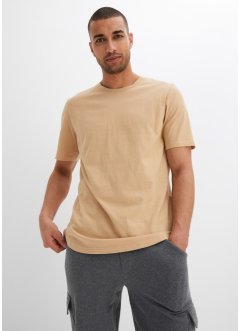 T-shirt i lång modell med rundad nederkant (2-pack), ekologisk bomull, bpc bonprix collection