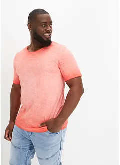 T-shirt i ekologisk bomull med tvättad look, bonprix