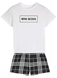 Pyjamas med shorts (2-delad), bonprix