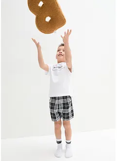Pyjamas med shorts (2-delad), bonprix