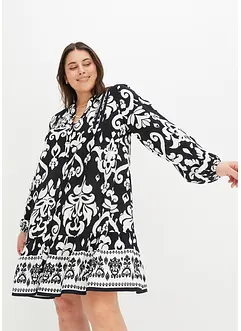 Tunikaklänning i följsam viskos, bonprix