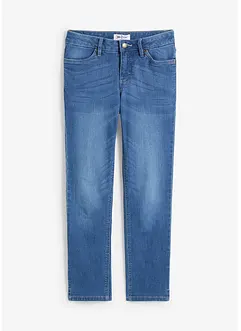 Bekväma 7/8-stretchjeans med slits, bonprix