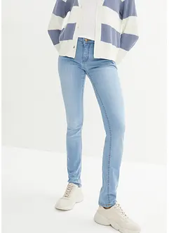 Stretchiga stuprörsjeans med medelhög midja, bonprix