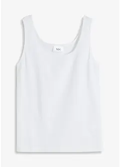 Ribbstickat bomullslinne, bonprix