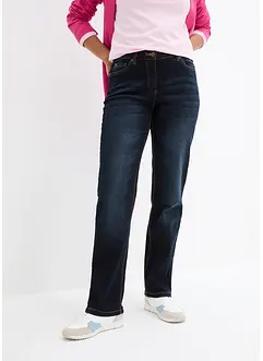 Straight Jeans Mid Waist resårlinning, bonprix