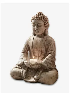 Dekorativ Buddha med ljuslykta, bonprix