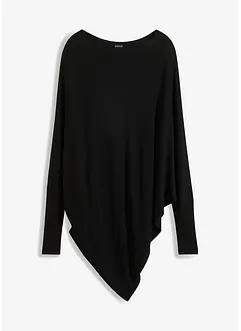 Oversizetröja med asymmetrisk nederkant, bonprix