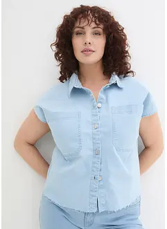 Fyrkantig jeansblus, bonprix