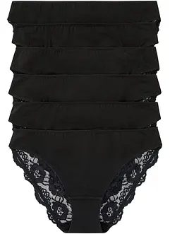 Trosa med spets (6-pack), bonprix