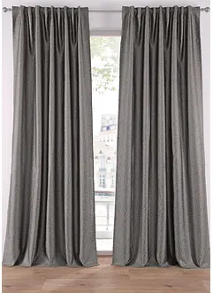 Gardinlängd i glansig jacquard (1-pack), bpc living bonprix collection