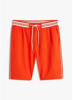 Strandbermudas med ribbstickad midja, bonprix