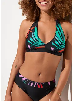 Halterneck-bikiniöverdel i återvunnen polyamid, bonprix