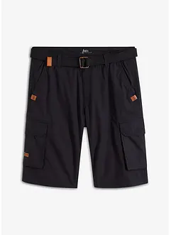 Cargobermudas med skärp, Regular Fit, bonprix