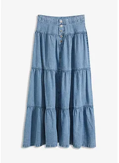 Vådkjol med knappslå, bonprix