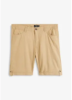 Bermudas med linneandel och uppvikta benslut, Regular Fit, bpc bonprix collection