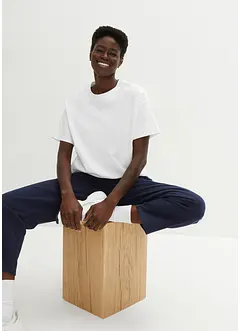 Oversizetopp i tung interlockjersey av ekologisk bomull, bonprix