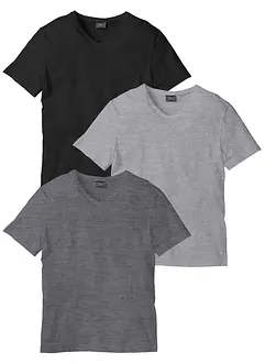 V-ringad T-shirt (3-pack), bonprix