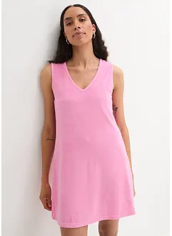 Frottéklänning i utställd modell, bonprix