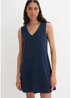 Frottéklänning i utställd modell, bonprix