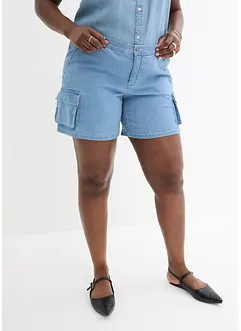 Cargo Jeans Shorts, Mid Waist, John Baner JEANSWEAR