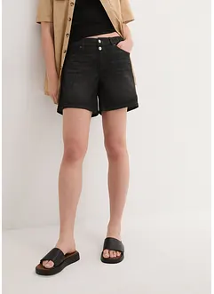 Wide Leg Jeans Shorts, Mid Waist, ekologisk bomull, John Baner JEANSWEAR