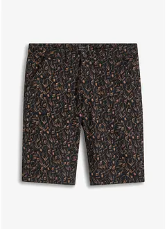 Mönstrade bermudas i chinosmodell, Slim Fit, bpc selection