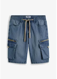 Långa jeansshorts med cargofickor, regular fit, John Baner JEANSWEAR