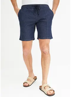 Långa dra på-jeansshorts, Regular Fit (2-pack), John Baner JEANSWEAR