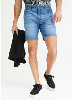 Långa jeansshorts med bekväm midja, Loose Fit, John Baner JEANSWEAR