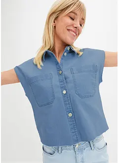 Fyrkantig jeansblus, bonprix