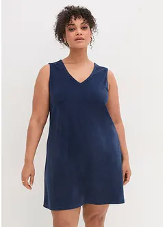 Frottéklänning i utställd modell, bonprix
