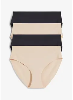 Maxihipstertrosa i mikrofiber utan synliga sömmar (4-pack), bonprix