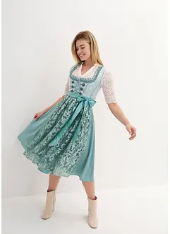 Dirndl med paljettförkläde (2 delar), bonprix