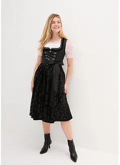 Dirndl med paljettförkläde (2 delar), bonprix