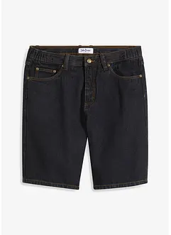 Jeansbermudas med töjbar midja i sidan, Classic Fit, bonprix